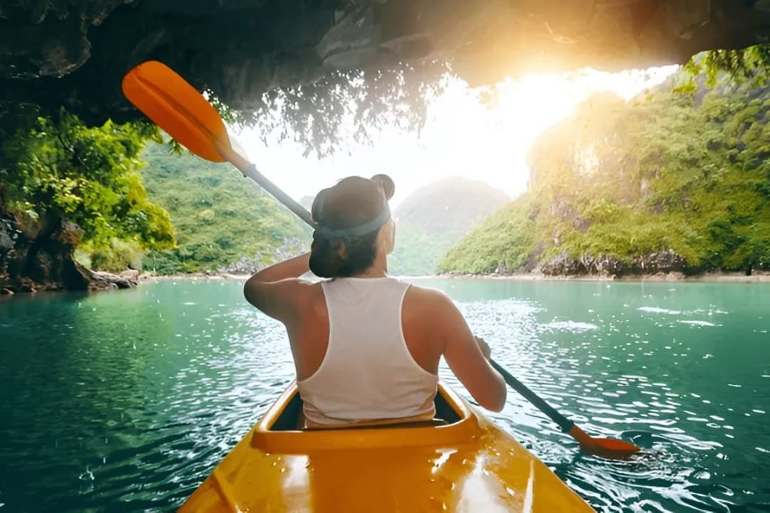 Kayaking Around Cliffs