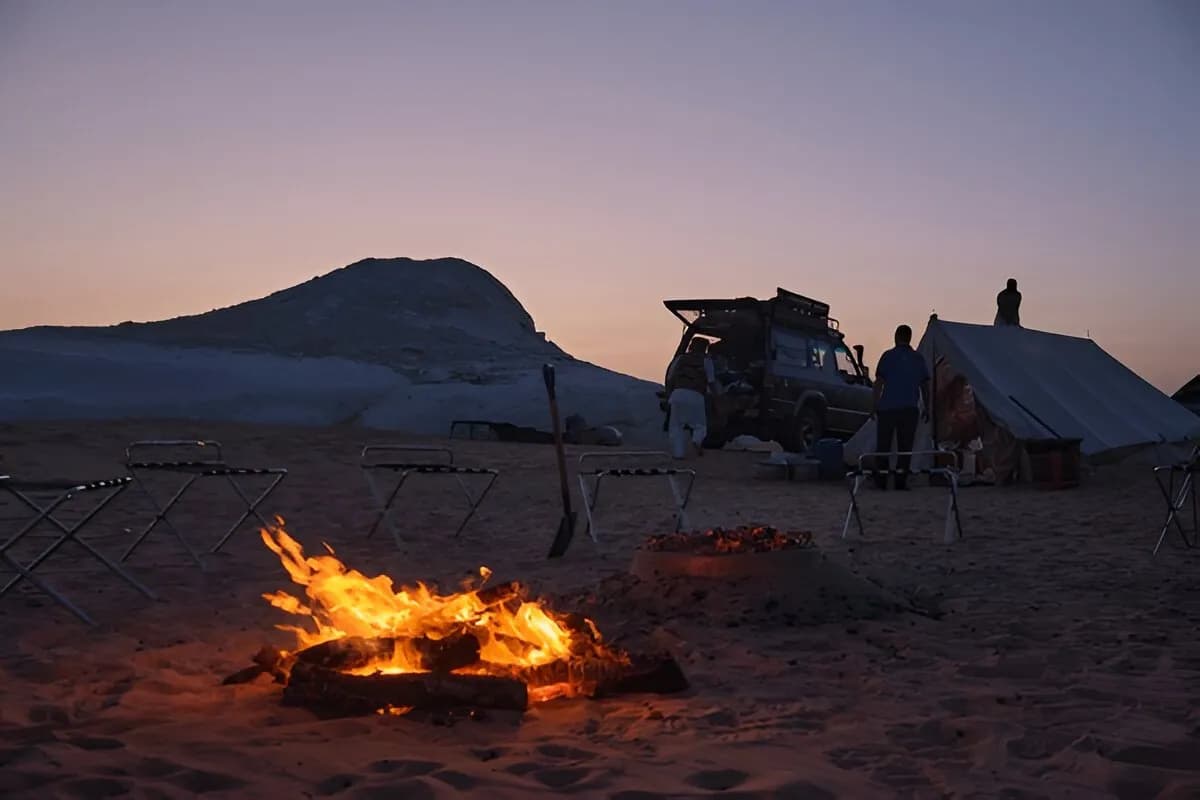Spend a night in the White Desert