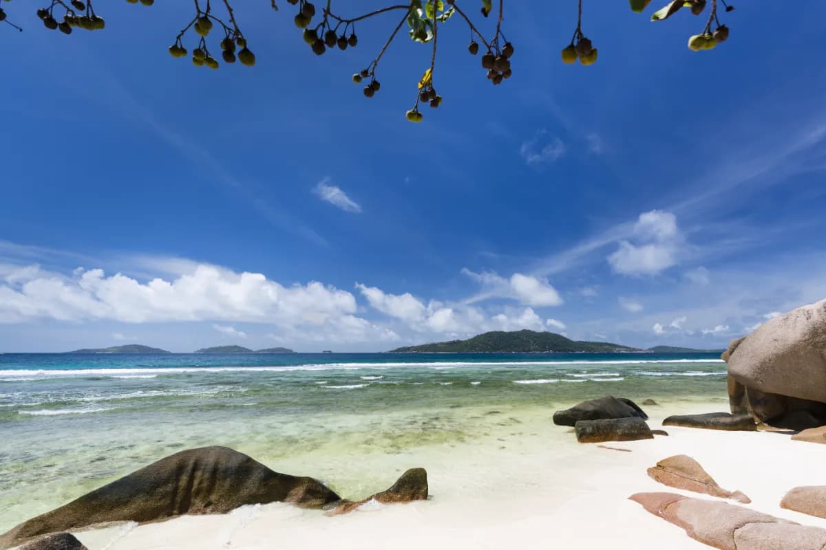 Anse Major remote beach in Seychelles known for hiking trails, turquoise waters, and peaceful tropical scenery.