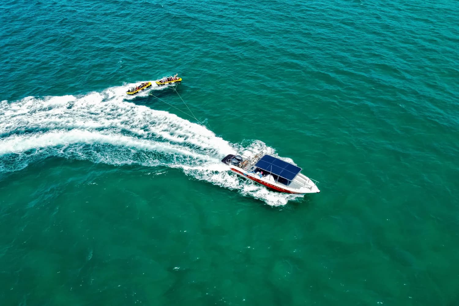 Coral Island by speedboat