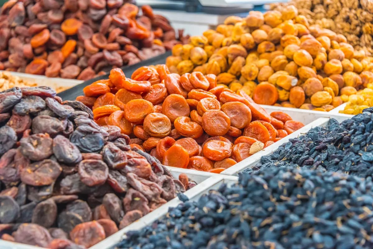 Deried Fruit in Chorsu Bazaar