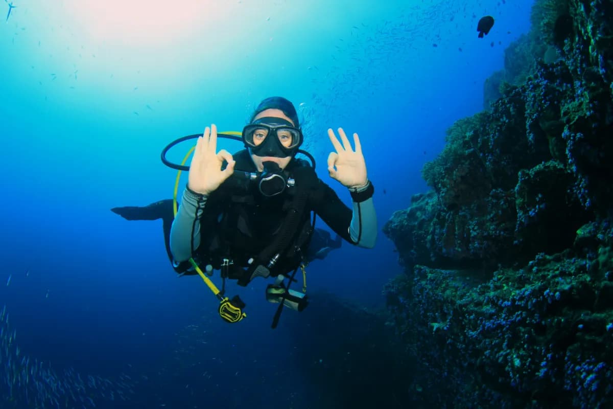 Scuba Diving at L'Ilot