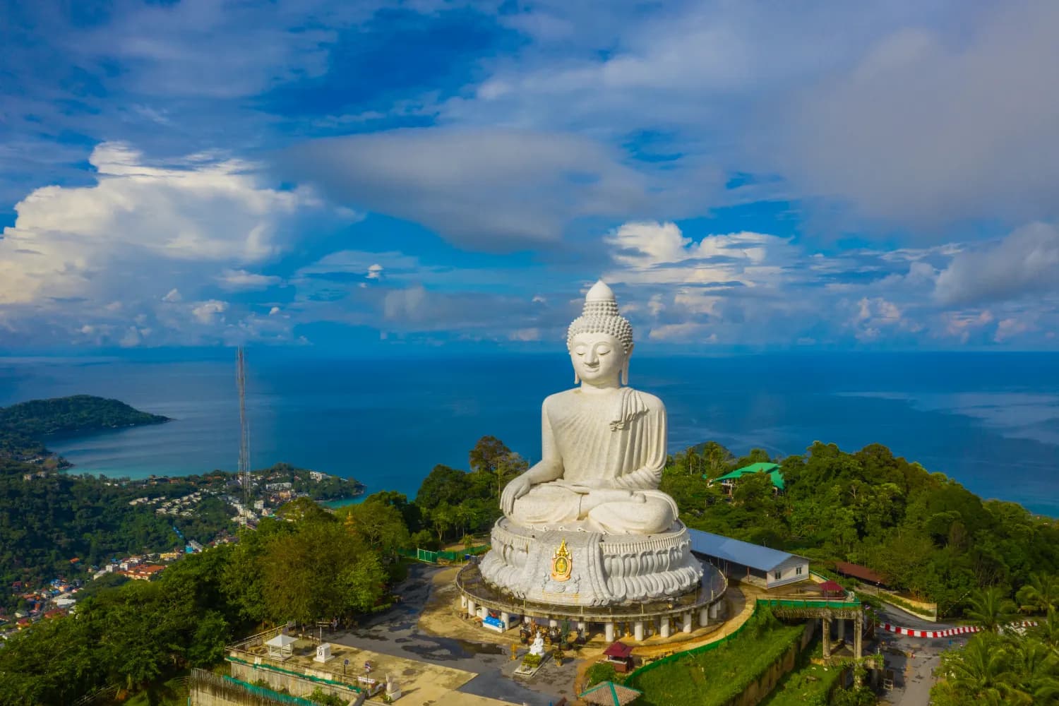 Big Buddha Temple aerial