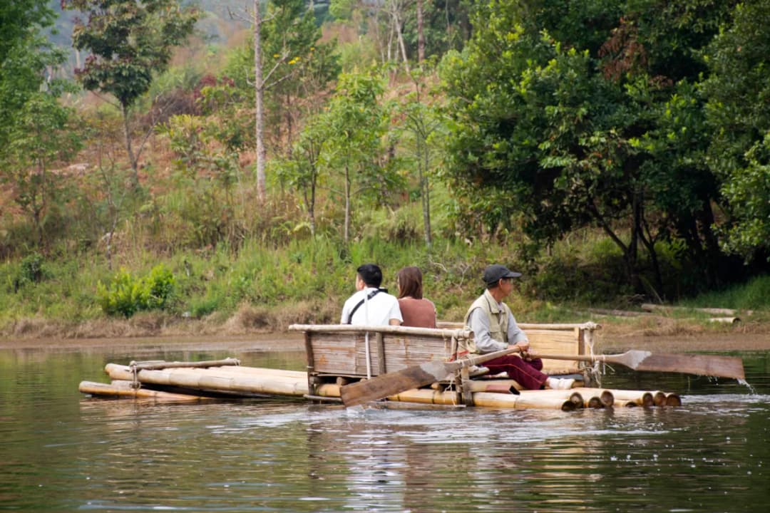 Bamboo Raft Boat Ride