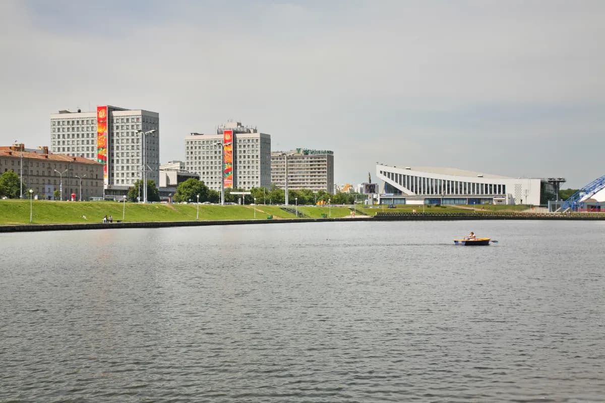 Svislach River river flowing through Minsk known for scenic embankments, parks, bridges, and its role in shaping the city’s landscape.