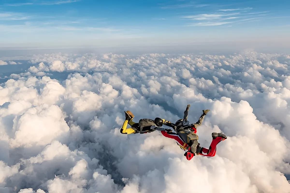Skydiving at Maldives