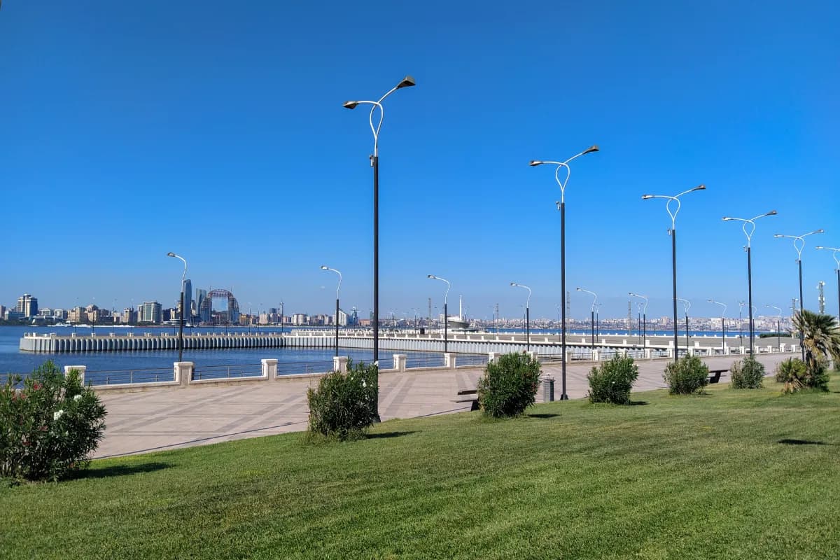 Sea view from Baku city boulevard