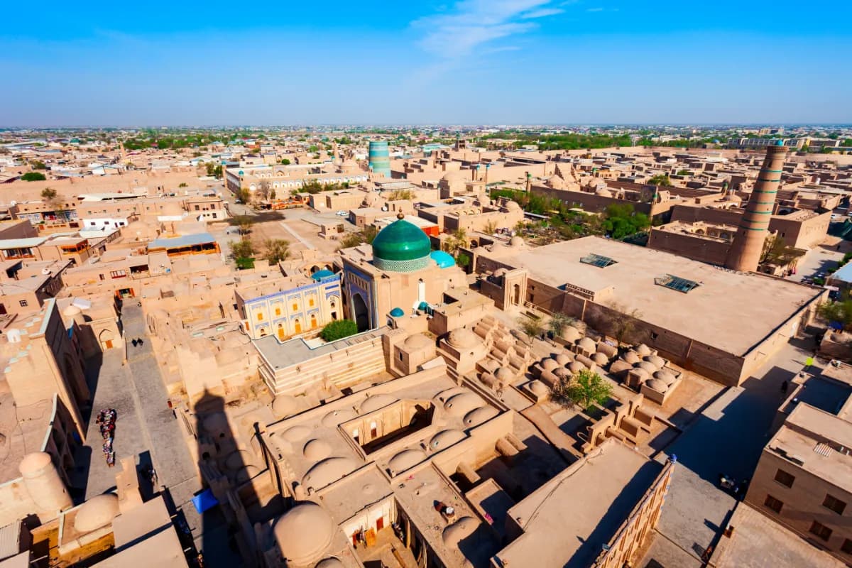 Itchan Kala aerial panoramic view