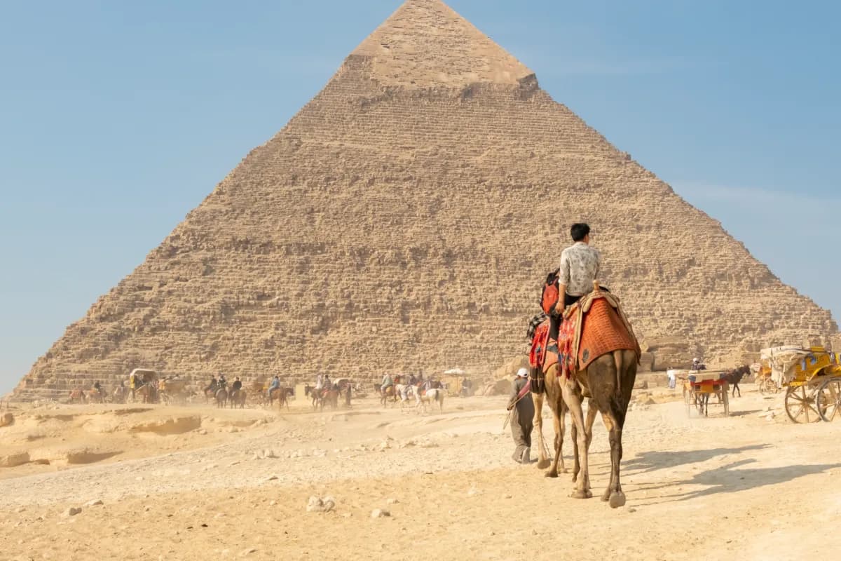 Take a Camel Ride in the Desert & a Hot Air Balloon Ride in Luxor