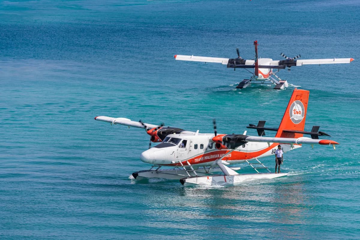 Helicopter Tour of the Maldives