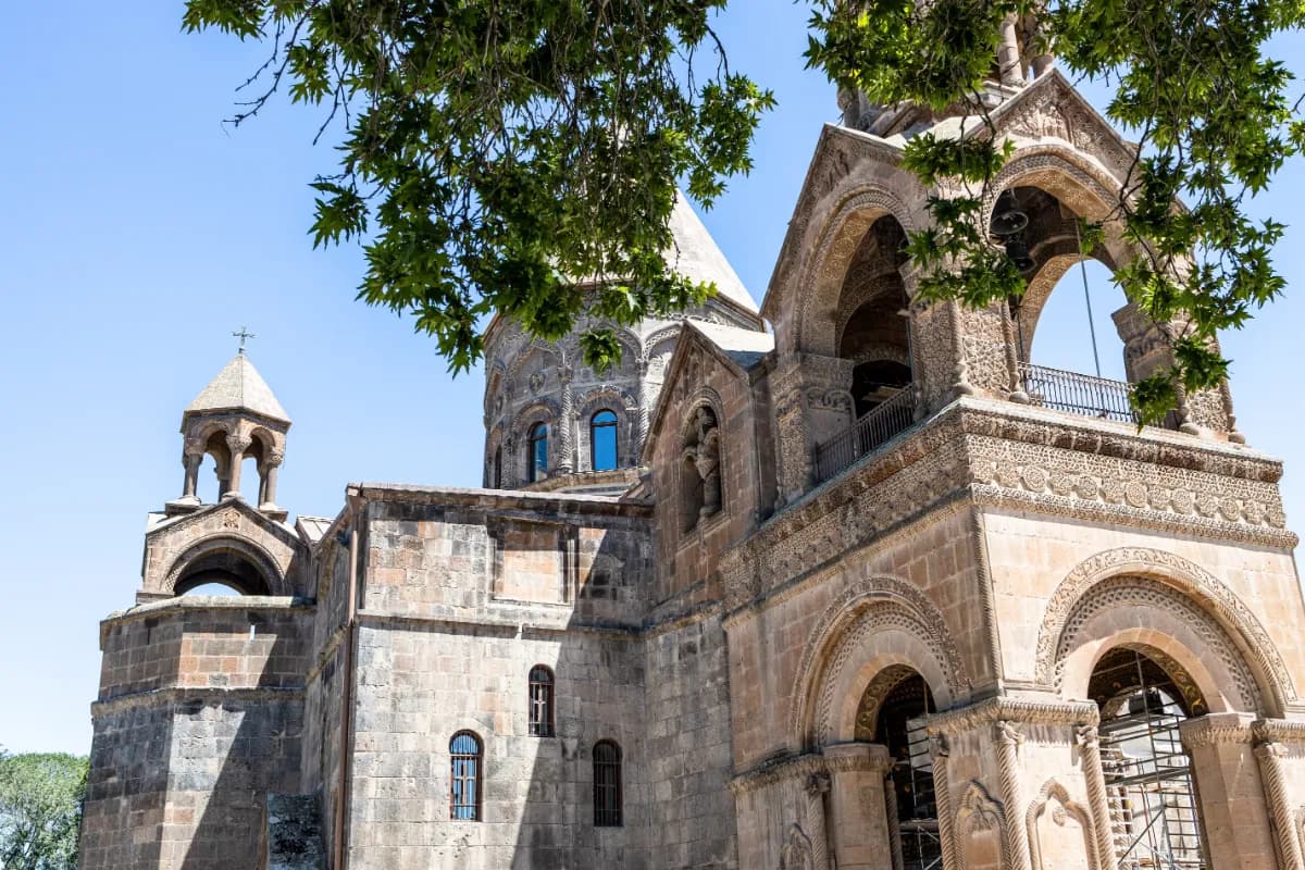 Towers of Etchmiadzin Cathedral