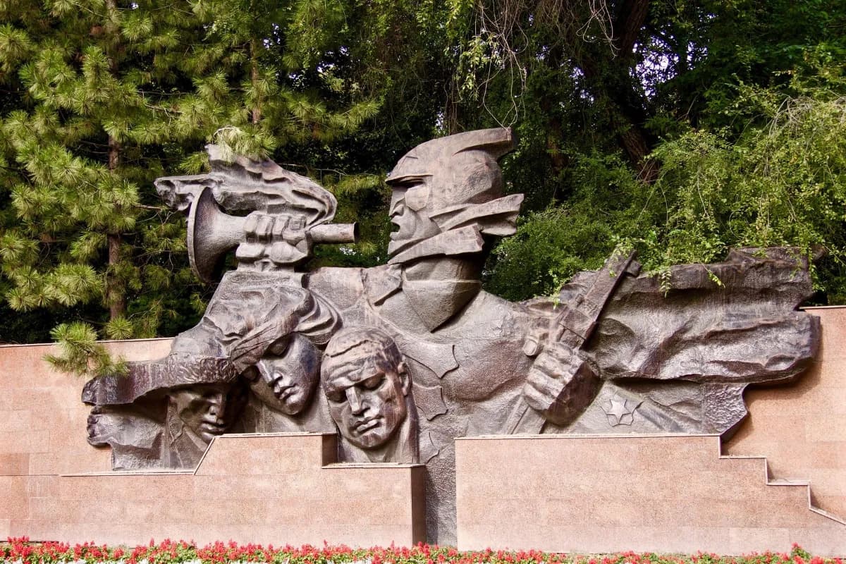 War memorial in Panfilov Park Almaty