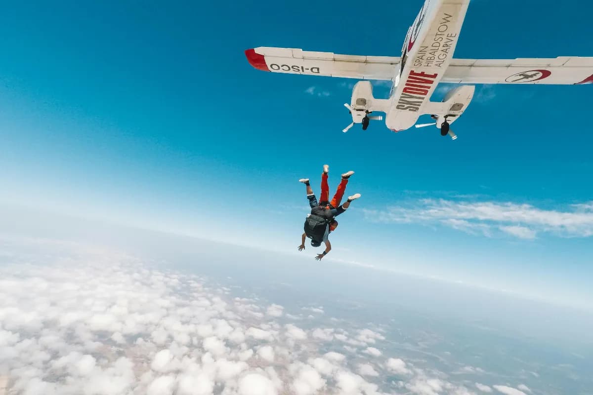 Skydiving at Maldives