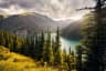 High mountain lake Kolsai