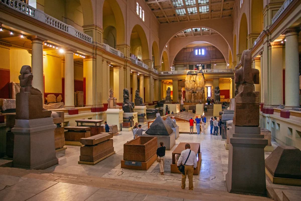 Wander through the Egyptian Museum in Cairo