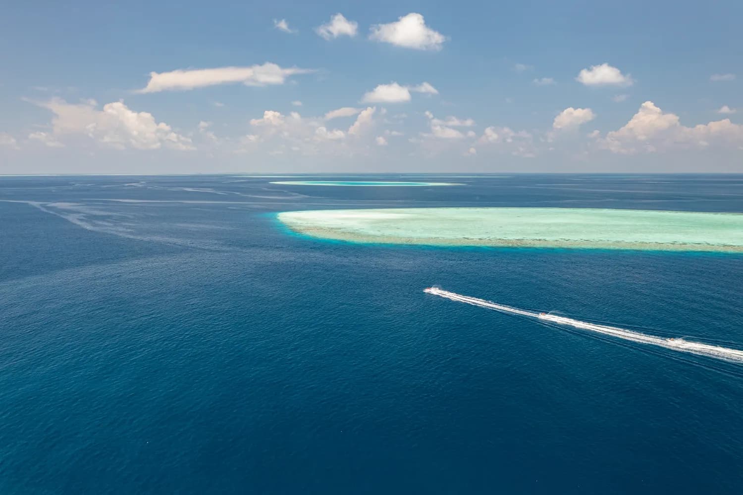 Speedboat in Maldives