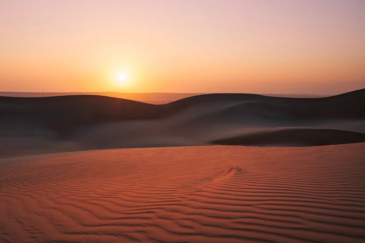 Watch Sunset over the Wahiba Sands Desert