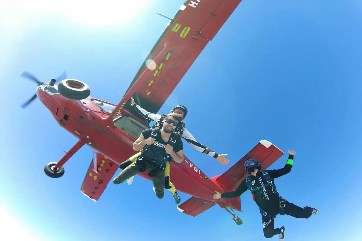 Skydiving at Maldives