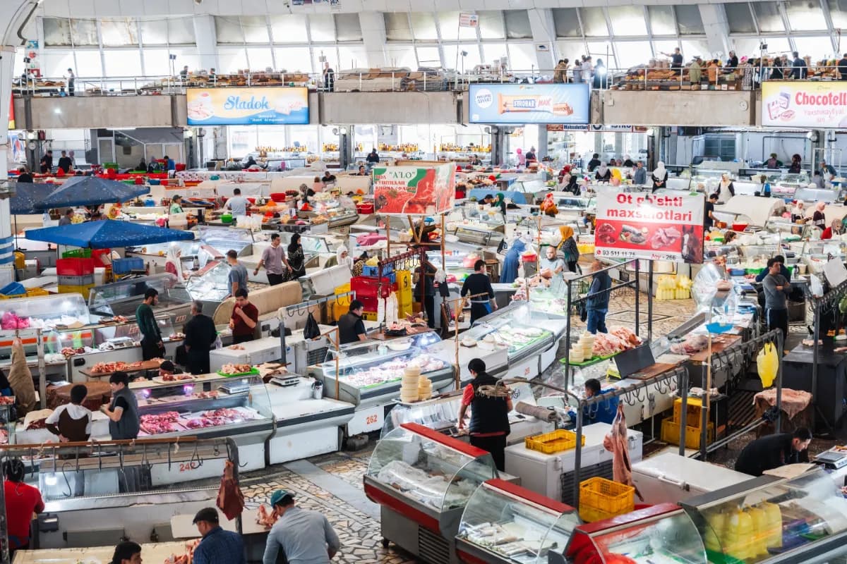 Uzbek food Chorsu Bazaar