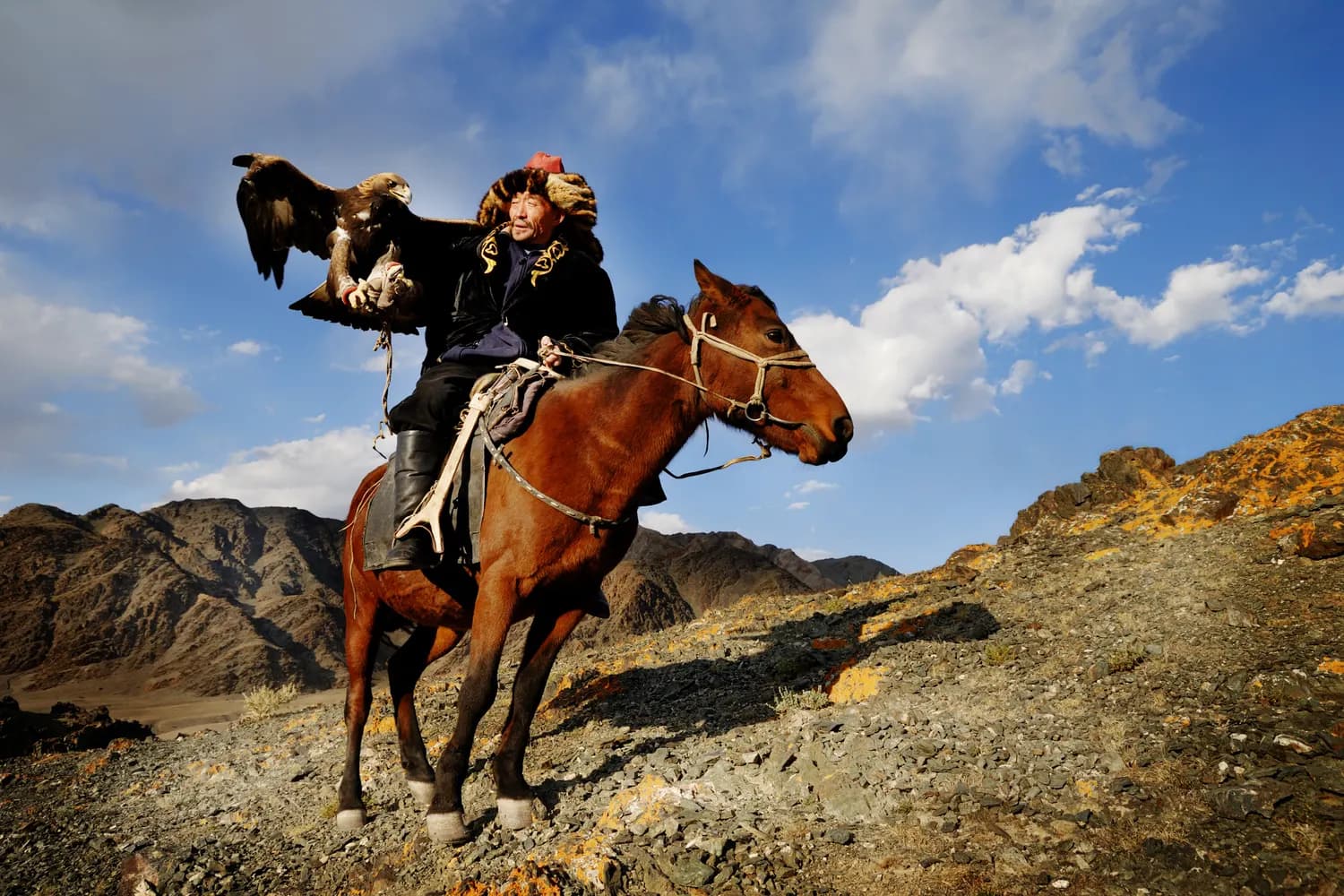 Kazakh falconry traditions