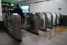 Metal fence in the subway, Almaty Metro