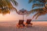Tropical beach resort, Maldives