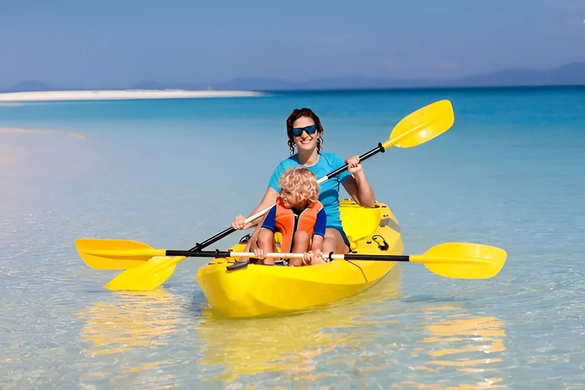 Kayaking at the Beach