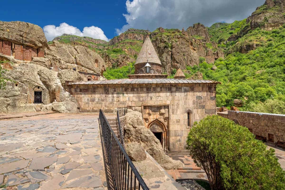 Facade of the Geghard Monastery