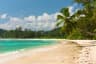 Tropical beach at Mahe island