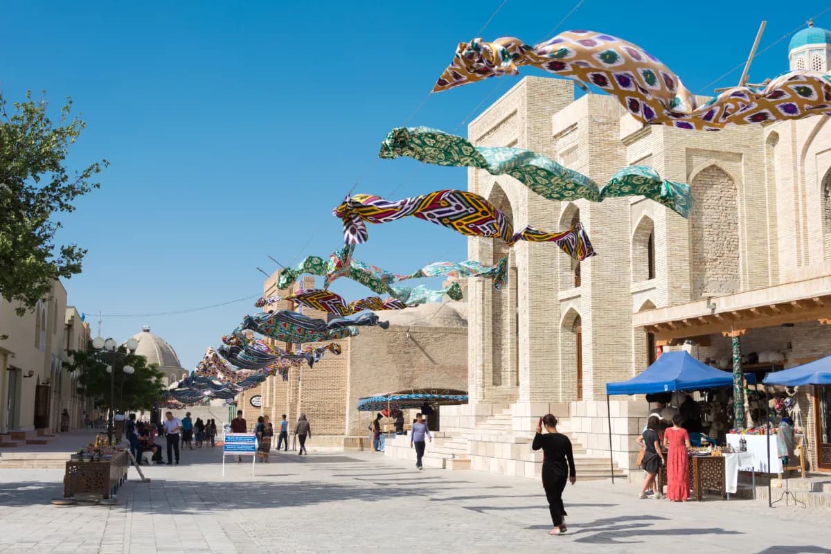 Bukhara ancient Silk Road city in Uzbekistan known for its Islamic architecture, historic madrasas, and cultural heritage sites.