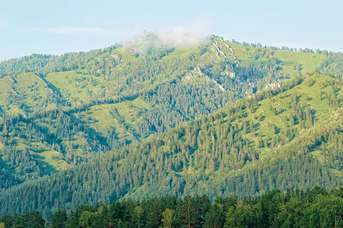 Clouds at Altai Mountains