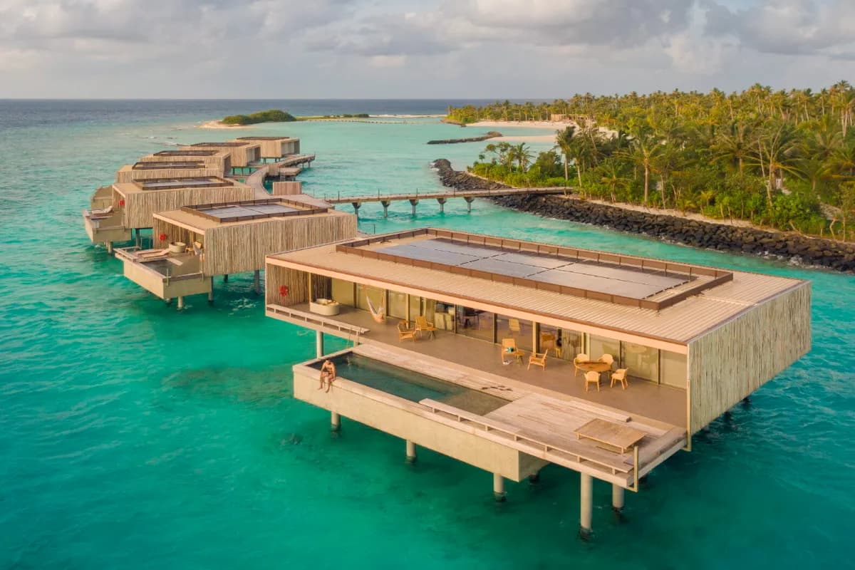 Patina Maldives, Fari Islands luxury contemporary resort in the Maldives known for modern design, overwater villas, fine dining, and serene island experiences.