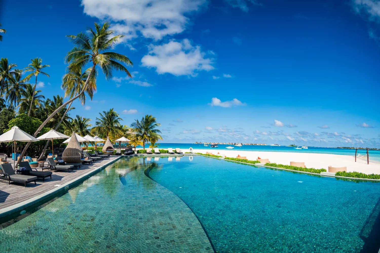 Beach resort in Maldives