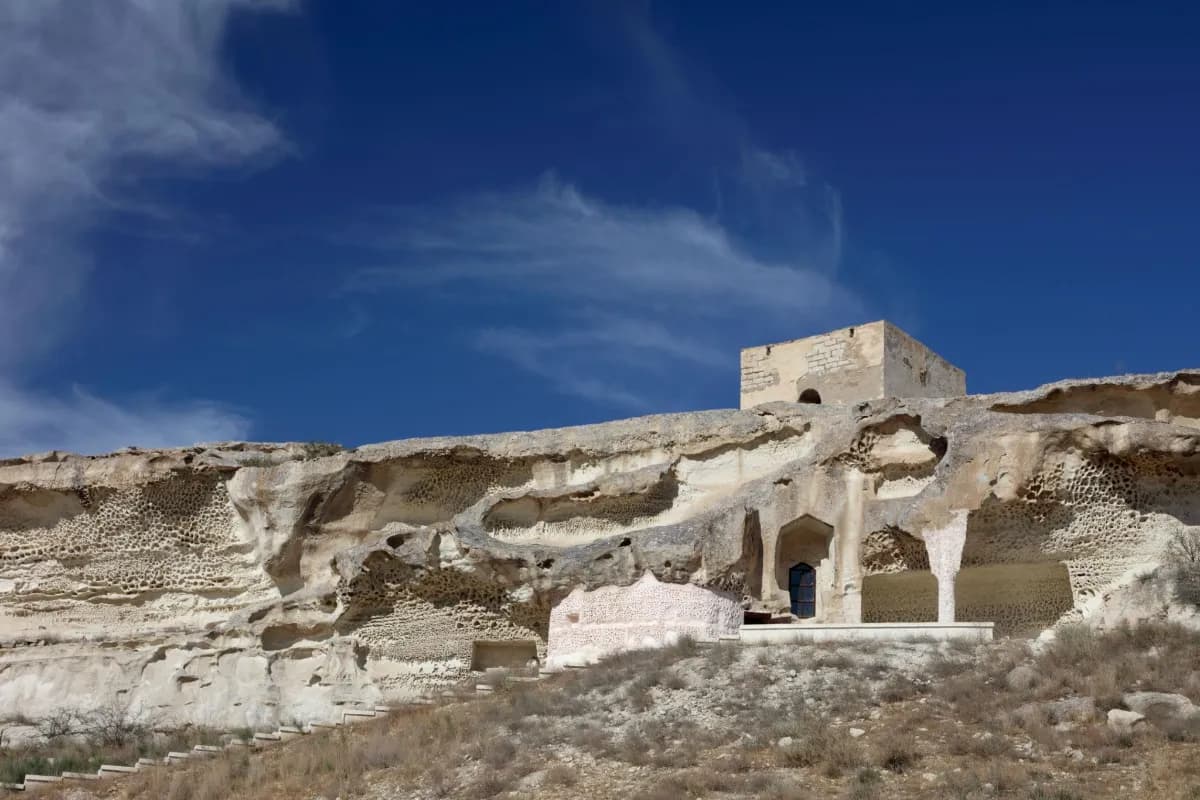 Beket Ata Underground Mosque sacred underground mosque in Kazakhstan known for spiritual significance, rock-cut architecture, and desert pilgrimage routes.