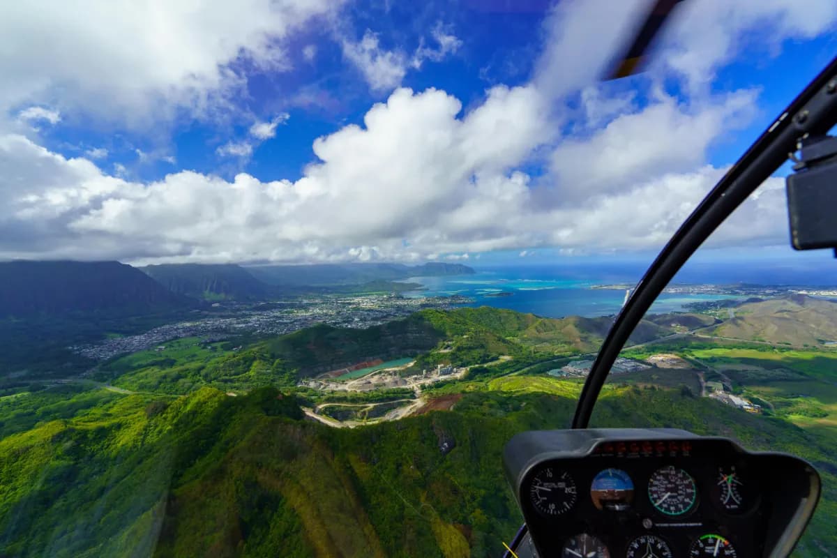 Helicopter Tour of the Maldives