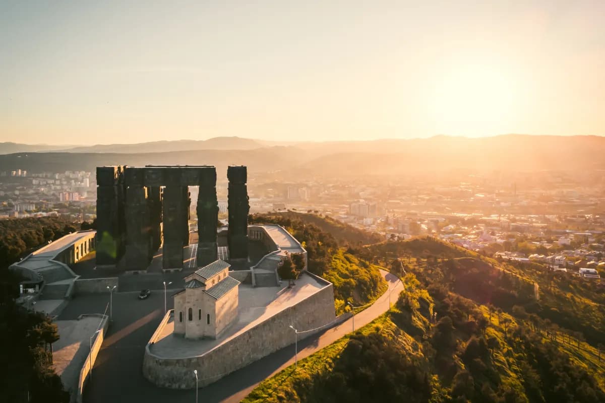 Chronicle of Georgia monumental landmark near Tbilisi, often called the “Stonehenge of Georgia,” known for its towering pillars and historical carvings.