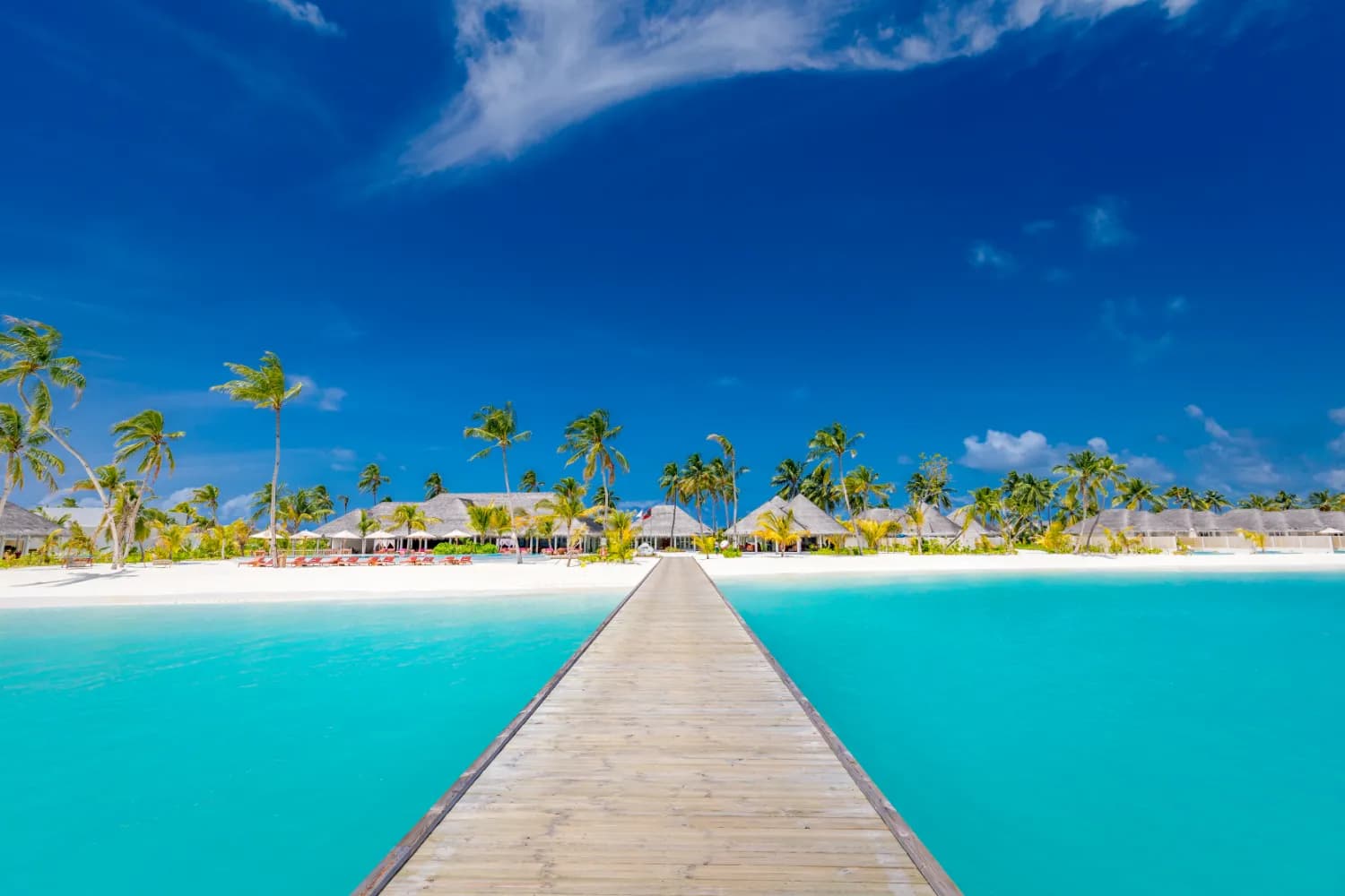 Maldives paradise beach