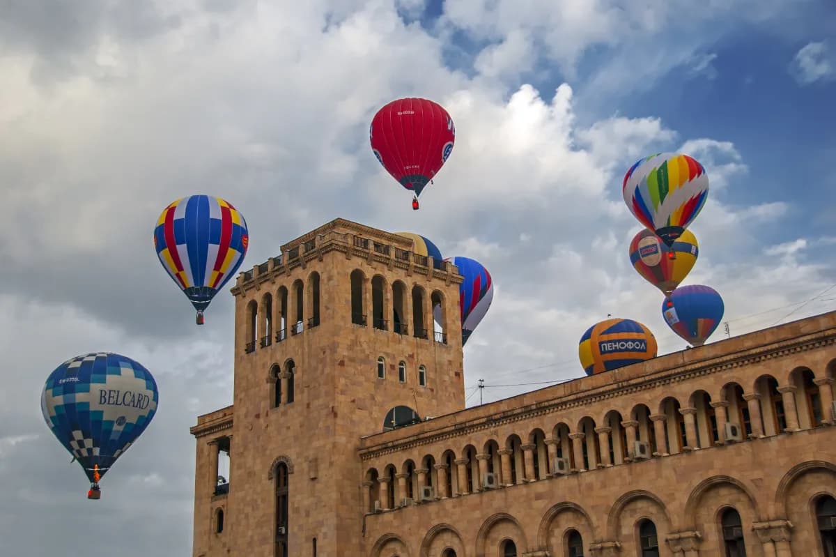 Hot air balloons, Armenia
