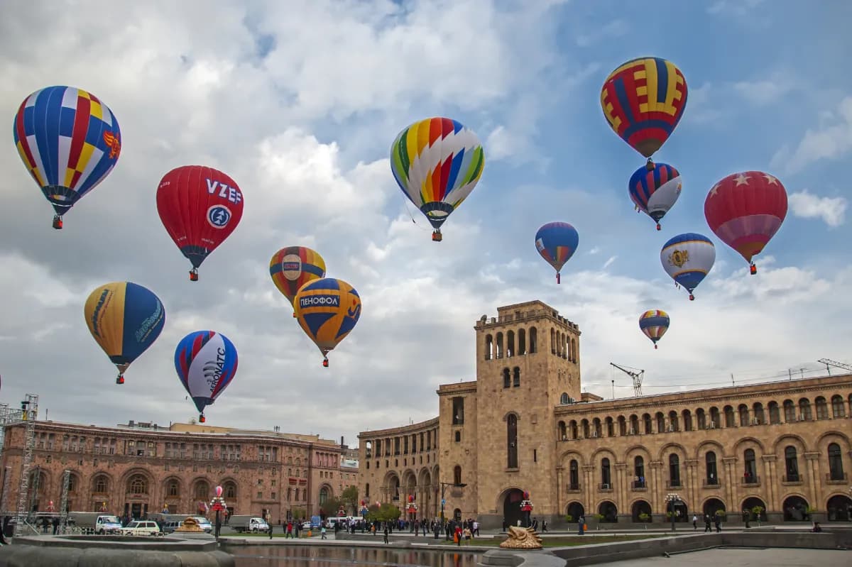 hot air balloons