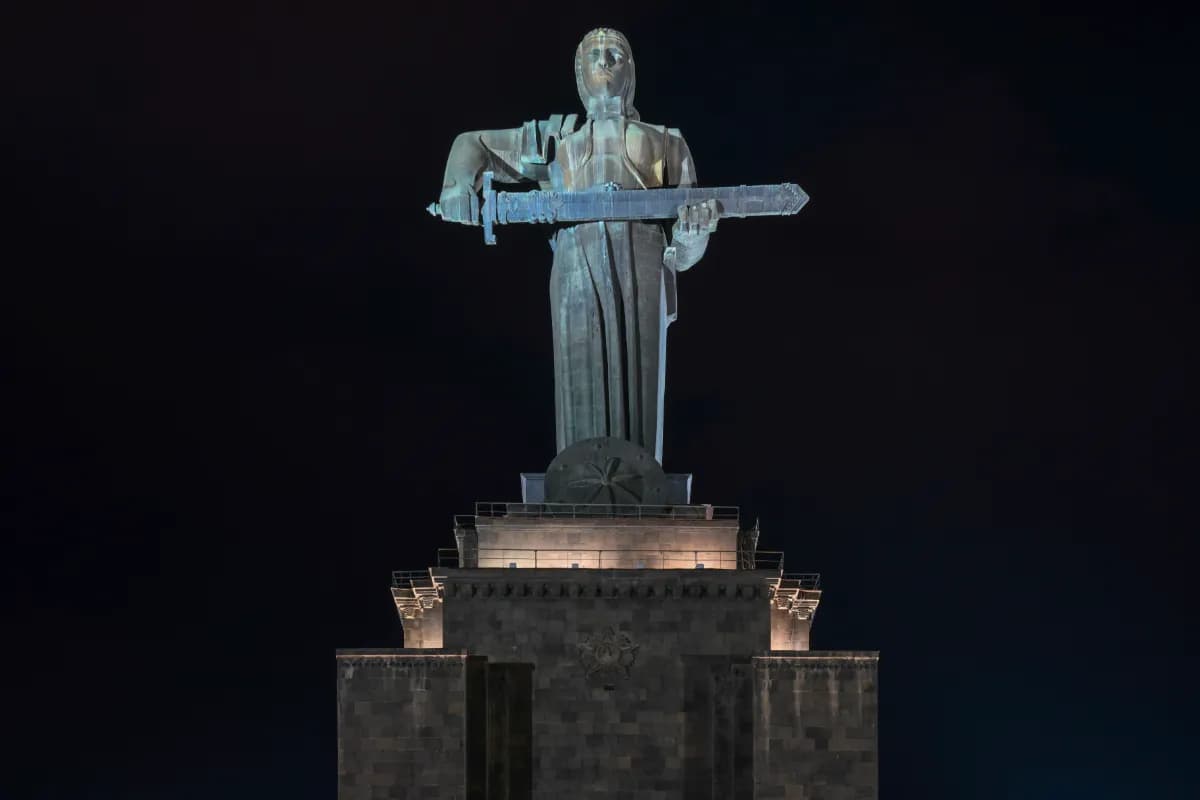 Mother Armenia statue in Victory Park