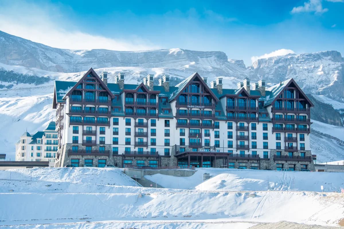 Shahdag scenic mountain destination in Azerbaijan known for ski resorts, alpine landscapes, outdoor adventures, and breathtaking Caucasus views.