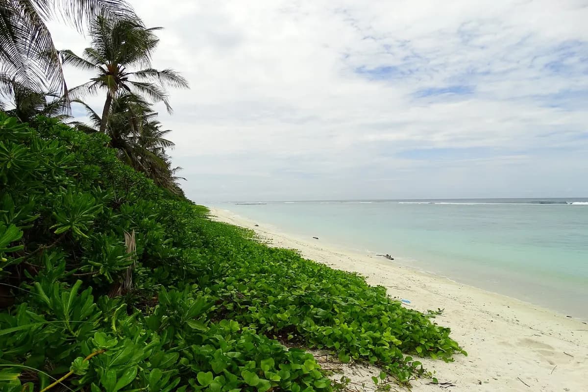 artificial beach maldives