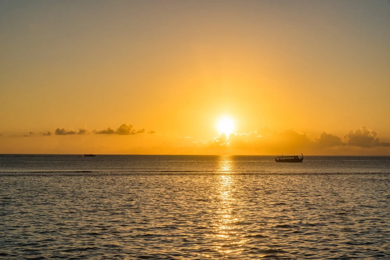 Sunset Over the Sea,Maldives