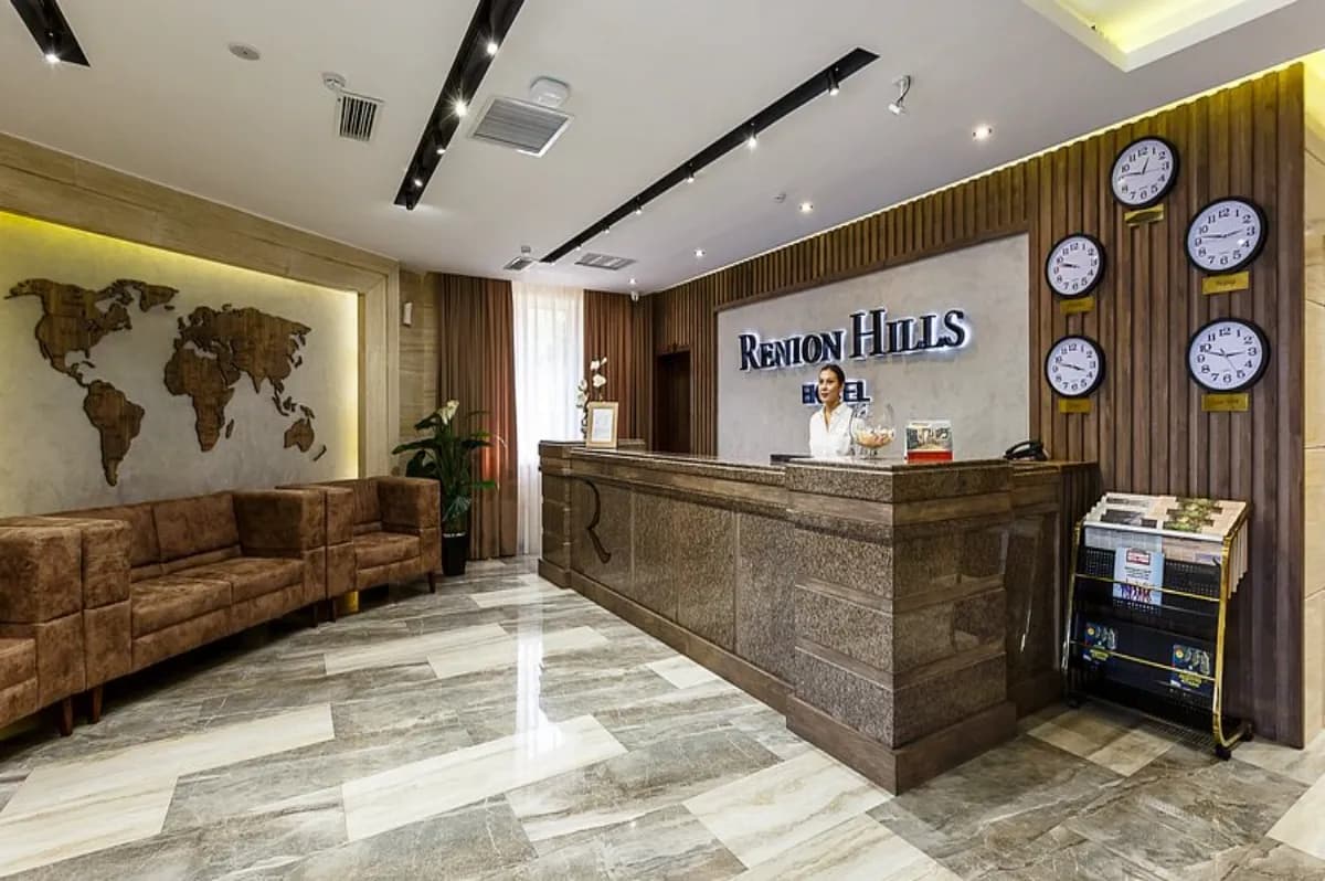 Renion Hills Hotel modern hotel in Almaty known for comfortable accommodations, convenient location, and scenic mountain views.