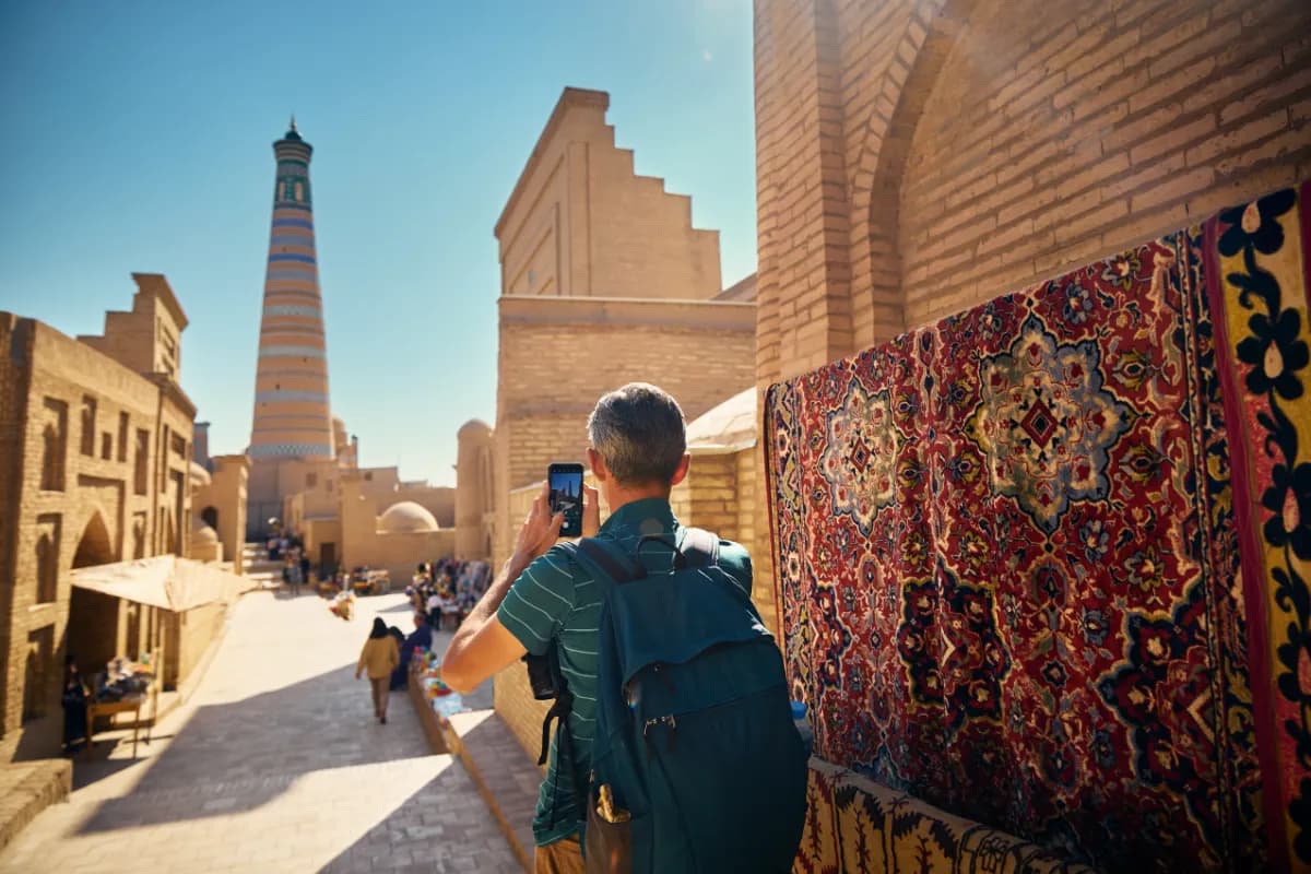 Khiva ancient walled city in Uzbekistan famous for its well-preserved Silk Road architecture and historic desert atmosphere.
