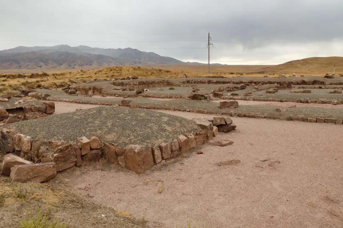 Akyrtas Archaeological Complex mysterious ancient archaeological site in Kazakhstan known for massive stone structures and Silk Road historical significance.