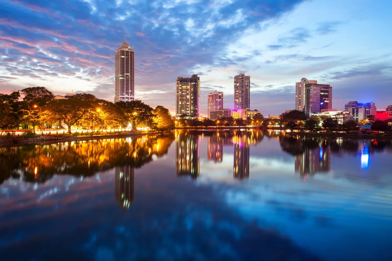 Colombo city skyline view