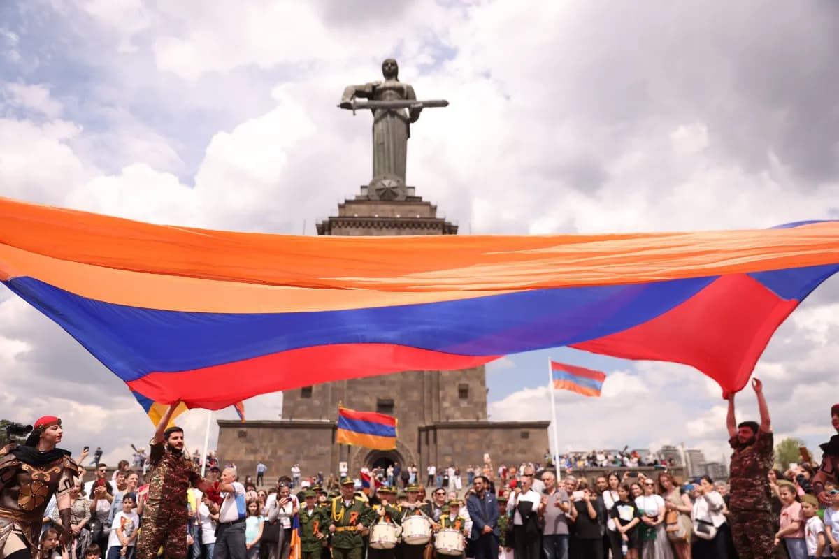 Iconic Mother Armenia monument